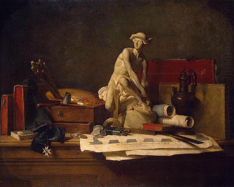 Jean Simeon Chardin Still Life with Attributes of the Arts china oil painting image